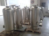 Re-hardening water filter for sea water