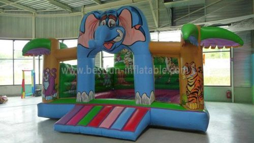 Pvc Inflatable Jumping Castles With Jungle