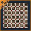 Polished Stone Natural Marble Mosaic Pattern For Wall Decoration