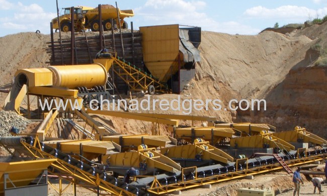 Chinese high capacity trommel screen for gold mining