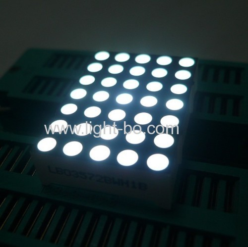 1.26  3mm 5 x 7 Blue dot matrix led display for moving signs,message boards