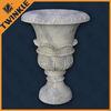Customized Stone Flower Pots Corrosion Resistance For Decoration