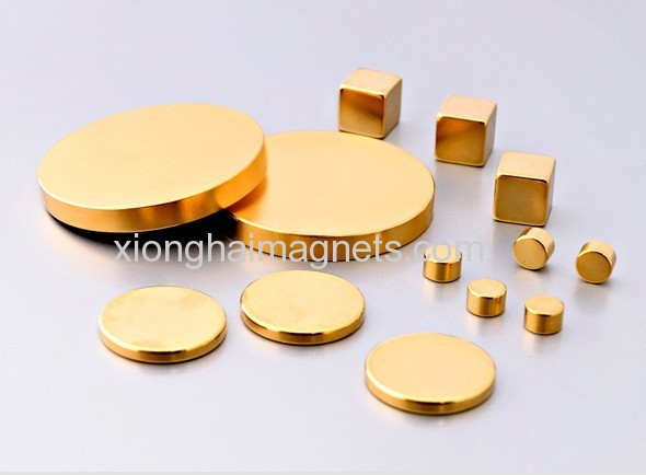 China supplier Gold Plated Rare Earth Neodymium Magnet and NdFeB Magnet for sale