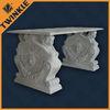 Carved Marble Garden Furniture / Exterior Outdoor Bench For Leisure
