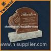 Natural Red Granite Tombstone And Custom Stone Memorial Monuments