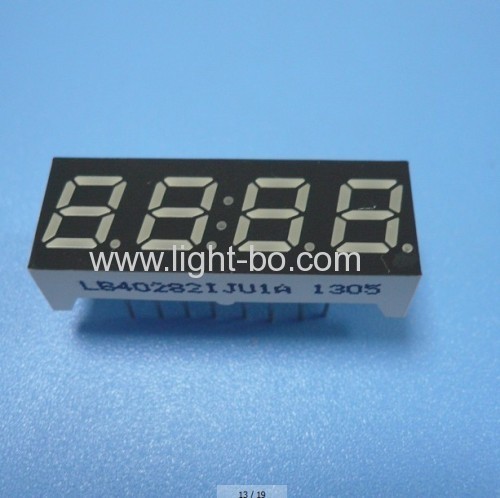 4-Digit 7mm (0.28") Anode Green 7- Segment LED Display, 30.2 x 11 x 6 mm