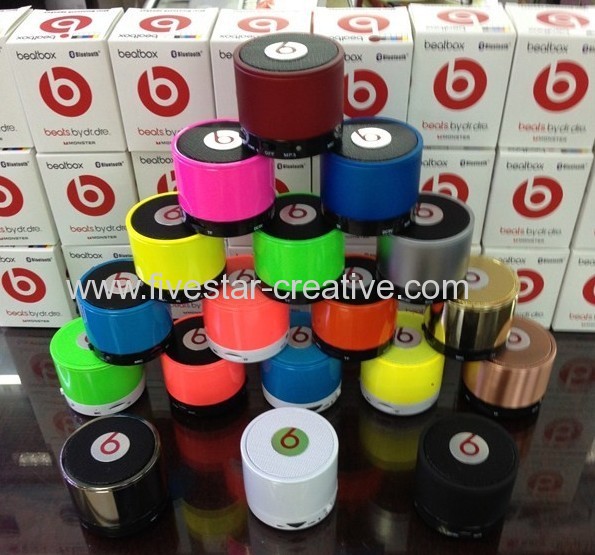 Mini Dr Dre Monster Beats Bluetooth Speaker with Handsfree,Built in TF Card Reader, Mini Stereo Speaker with Super Bass