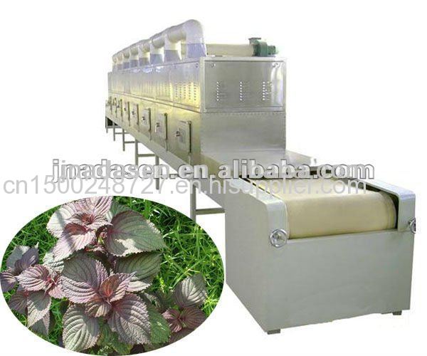 Herbs Tunnel Continuous Microwave Sterilization Machine 