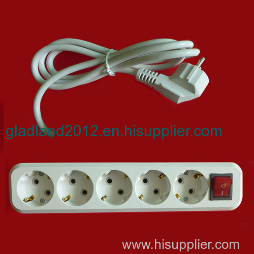 european extension socket with switch