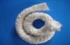 Braided White Lagging Ceramic Fiber Rope , oil / Water Resistance