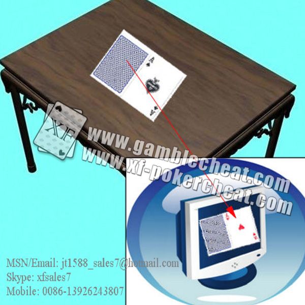 XF Perspective table with hidden camera/poker cheat/poker analyzer/marked cards