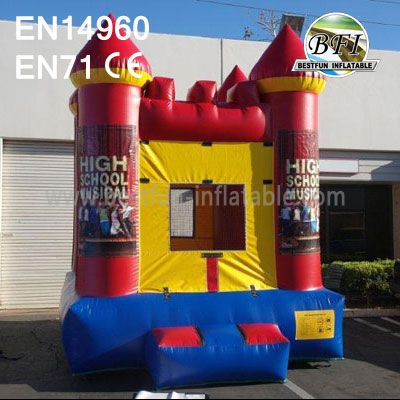 Small Red Inflatable School Bouncer