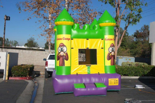 Inflatable Curious Bounce House With Website
