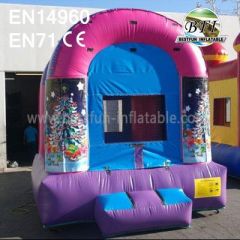 Mini Pink Inflatable Christmas Castle