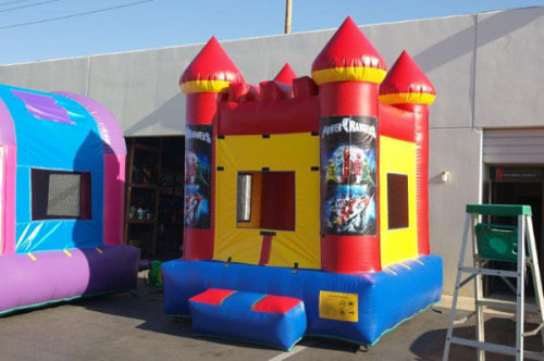 Red Bounce House Power Rangers Inflatables