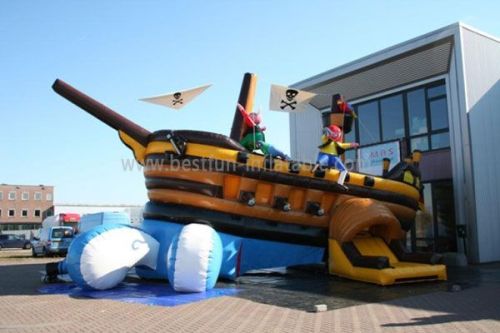 Movable Pirate Ship Bounce House