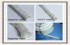 White Asbestos Square Rope , Asbestos Tape 250-450 Refractoriness