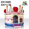 Jump House Birthday Cake Inflatable Bouncer