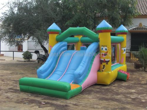 Kids Spongebob Inflatable Combo Slides