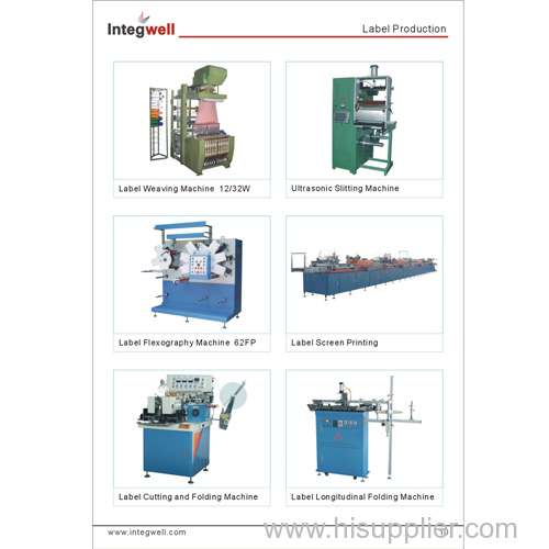 Label cutting and folding machine