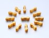 Supplier Gold plante block Neodymium Rare Earth magnets Grade N45 Size 12*12*12mm