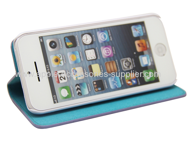 iphone 5C leather case, Flip case for iPhone 5C 