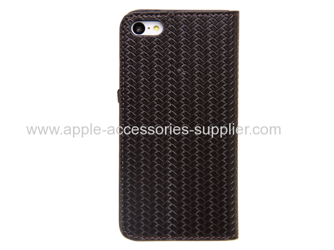 iphone 5C leather case, Flip case for iPhone 5C 