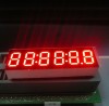 Common Anode Super bright red 0.36&quot; 6 digit 7 segment clock led display