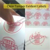 Custom Transparent Destructible Vinyl Labels,Transparent Self Destructive Labels,Clear Eggshell Stickers