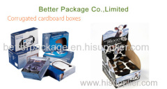 Electronic corrugated packaging boxes