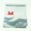 silver plastic foil bag with zipper