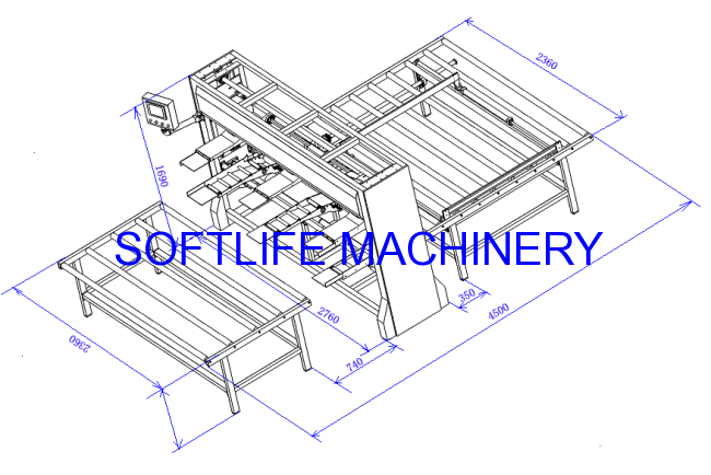 Auto mattress covering machine 