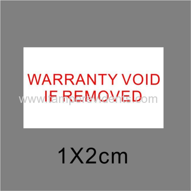 Tamper Evident Security Sticker,Rectangular Destructible Warranty Sticker,Warranty VOID If Removed Eggshell Sticker 
