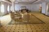 Yellow Luxury Hand Knotted Carpet With Loop Pile New Zealand Wool