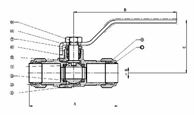 Brass Ball Valve with Compression Ring&Nut