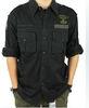 Outdoor Tactical M L XL Mens Cargo Shirt , Cotton Long Sleeve
