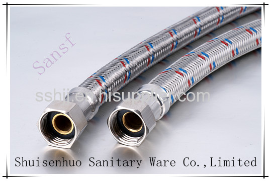 Braided hose for water heater