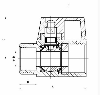 Brass Mini Ball Valve, Chrome Plated