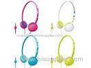 Super Bass Plastic Wired Stereo Headphones , Noise Reduction Over Head Headphones