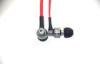 120cm Noodle Cord Metal Earphones With Mic , Atomic Bass Earphones