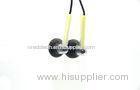 Yellow Stereo In-Ear Zipper Earphones With Plastic , Gift Promotion Use