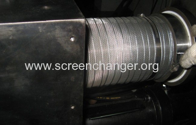 backflush screen changer with self -cleaning system
