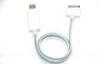 Flowing Visible Flashing Light Sync Charge EL Cable for iPhone , iPad and iPod