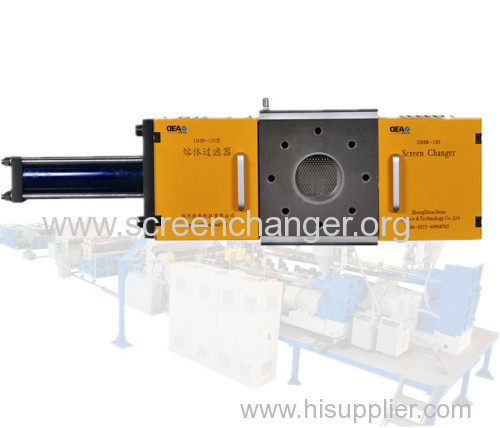 Continuous screen changer for XPS/EPE/EPS foaming products extrusion line
