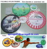 round foldable nylon frisbee