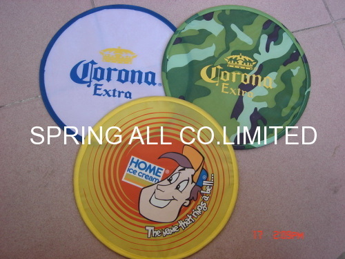 Customized size foldable frisbee