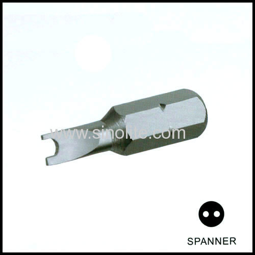 Slotted insert bit power bit