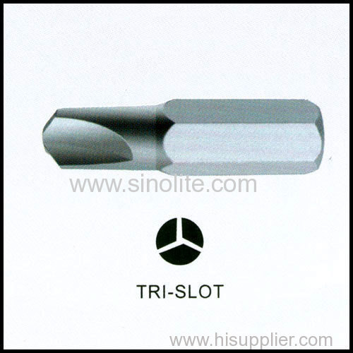 Slotted insert bit power bit