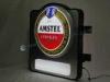 Amstel Slimline Vacuum Formed Sign Display In Bar Advertisement