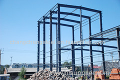 steel structure workshop frame under construction